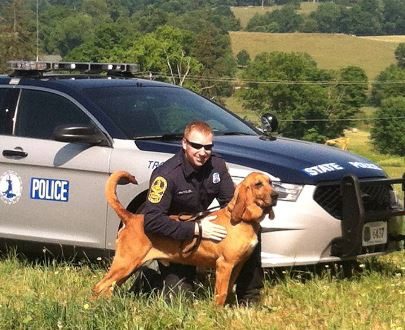 Virginia state sales police k9 unit